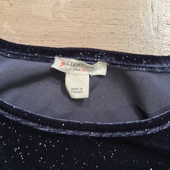 Crew Cuts by JCrew Navy tutu dress with gold sparkle size M - Picture 2 of 3